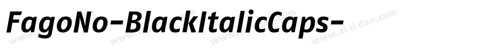FagoNo-BlackItalicCaps字体转换