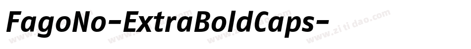 FagoNo-ExtraBoldCaps字体转换