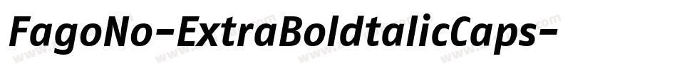 FagoNo-ExtraBoldtalicCaps字体转换
