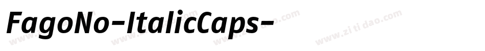 FagoNo-ItalicCaps字体转换