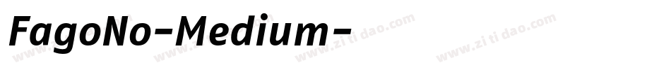 FagoNo-Medium字体转换