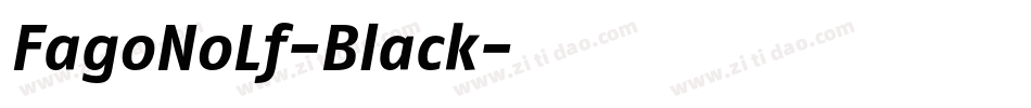 FagoNoLf-Black字体转换