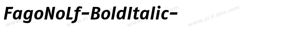 FagoNoLf-BoldItalic字体转换