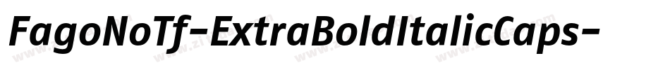 FagoNoTf-ExtraBoldItalicCaps字体转换