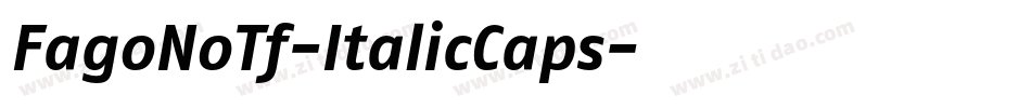 FagoNoTf-ItalicCaps字体转换