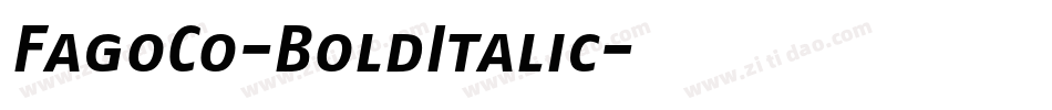 FagoCo-BoldItalic字体转换
