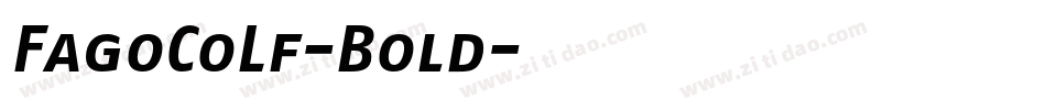 FagoCoLf-Bold字体转换