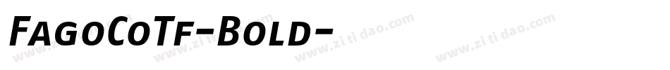 FagoCoTf-Bold字体转换