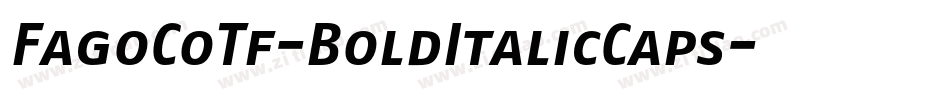 FagoCoTf-BoldItalicCaps字体转换