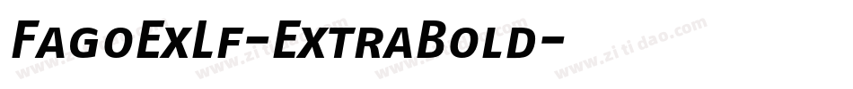 FagoExLf-ExtraBold字体转换
