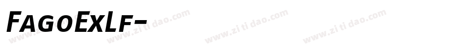 FagoExLf字体转换