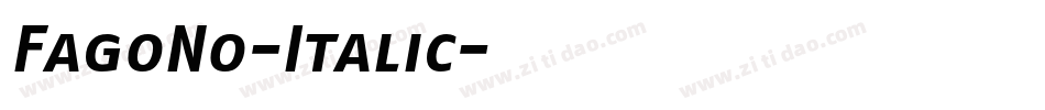 FagoNo-Italic字体转换