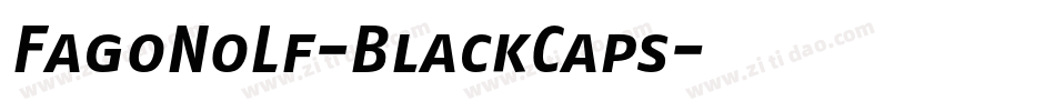 FagoNoLf-BlackCaps字体转换