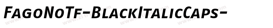 FagoNoTf-BlackItalicCaps字体转换