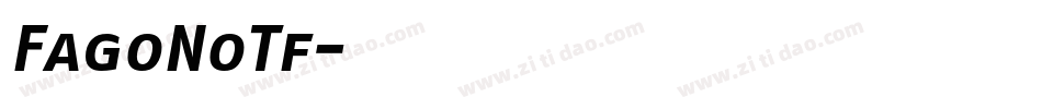 FagoNoTf字体转换