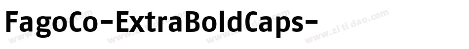 FagoCo-ExtraBoldCaps字体转换