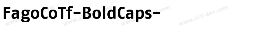 FagoCoTf-BoldCaps字体转换