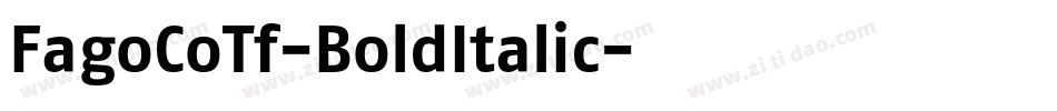 FagoCoTf-BoldItalic字体转换
