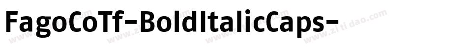 FagoCoTf-BoldItalicCaps字体转换