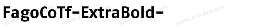 FagoCoTf-ExtraBold字体转换