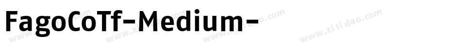 FagoCoTf-Medium字体转换