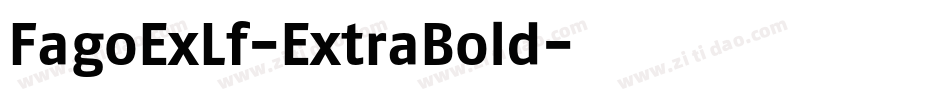 FagoExLf-ExtraBold字体转换