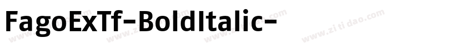 FagoExTf-BoldItalic字体转换