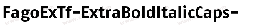 FagoExTf-ExtraBoldItalicCaps字体转换