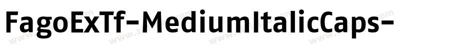 FagoExTf-MediumItalicCaps字体转换
