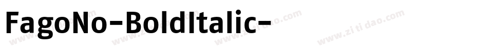 FagoNo-BoldItalic字体转换