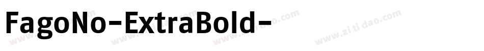 FagoNo-ExtraBold字体转换
