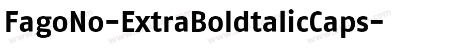 FagoNo-ExtraBoldtalicCaps字体转换