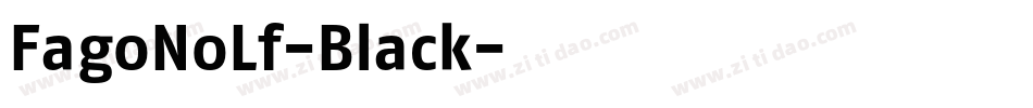 FagoNoLf-Black字体转换