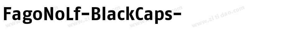 FagoNoLf-BlackCaps字体转换