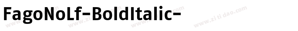 FagoNoLf-BoldItalic字体转换