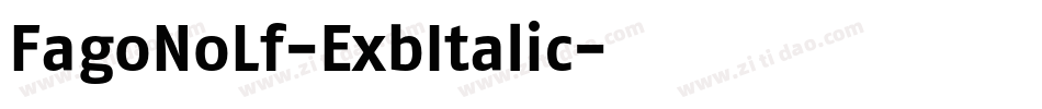 FagoNoLf-ExbItalic字体转换