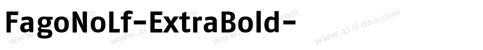 FagoNoLf-ExtraBold字体转换