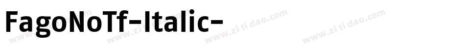 FagoNoTf-Italic字体转换