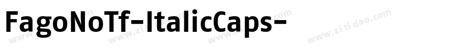 FagoNoTf-ItalicCaps字体转换