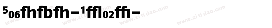FagoNo-Black字体转换