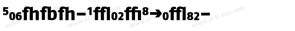FagoNo-BlackItalic字体转换