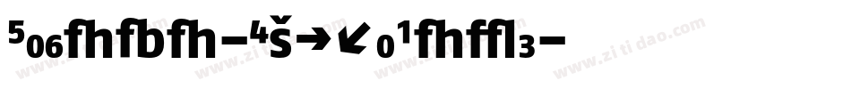 FagoNo-ExtraBold字体转换