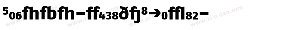FagoNo-MediumItalic字体转换