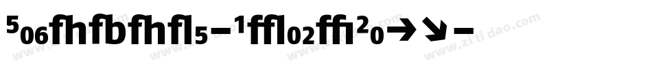 FagoNoLf-BlackCaps字体转换
