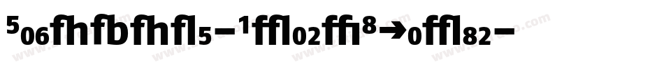 FagoNoLf-BlackItalic字体转换
