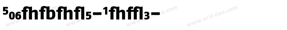 FagoNoLf-Bold字体转换