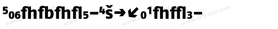 FagoNoLf-ExtraBold字体转换