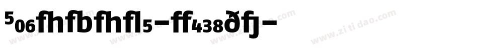 FagoNoLf-Medium字体转换