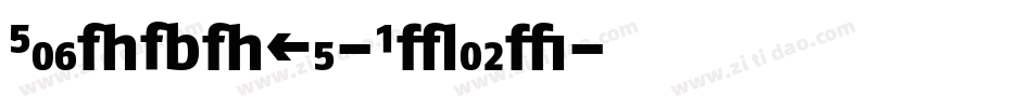 FagoNoTf-Black字体转换