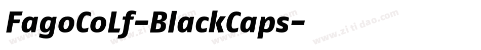 FagoCoLf-BlackCaps字体转换